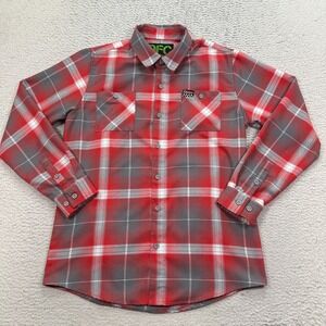 DIXXON Flannel Co DFC Youth Division Shirt Kids Size XL Long Sleeve Plaid